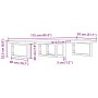 Estante de lavabo de pared de acero y madera maciza de haya de , Tocadores de baño - Ref: Foro24-3302453, Precio: 149,13 €, D...