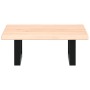 Estante de lavabo de pared de acero y madera maciza de roble de , Tocadores de baño - Ref: Foro24-3302537, Precio: 62,82 €, D...