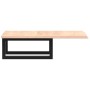 Estante de lavabo de pared de acero y madera maciza de roble de , Tocadores de baño - Ref: Foro24-3302537, Precio: 62,82 €, D...