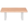 Estante de lavabo de pared de acero y madera maciza de roble de , Tocadores de baño - Ref: Foro24-3302556, Precio: 71,09 €, D...