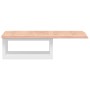 Estante de lavabo de pared de acero y madera maciza de roble de , Tocadores de baño - Ref: Foro24-3302556, Precio: 71,09 €, D...