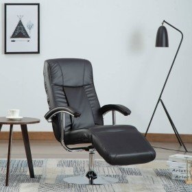 Sillón para la TV de cuero sintético negro en Sillones | Comprar online en Foru.es
