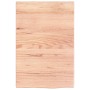 Estante de lavabo de pared de acero y madera maciza de roble de , Tocadores de baño - Ref: Foro24-3302556, Precio: 71,09 €, D...
