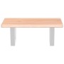 Estante de lavabo de pared de acero y madera maciza de roble de , Tocadores de baño - Ref: Foro24-3302554, Precio: 76,27 €, D...