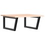 Estante de lavabo de pared de acero y madera maciza de roble de , Tocadores de baño - Ref: Foro24-3302631, Precio: 86,68 €, D...