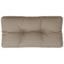 Cojín para sofá de palets de tela gris taupé 80x40x12 cm de , Cojines para sillas y sofás - Ref: Foro24-360609, Precio: 28,16...
