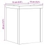 Soportes de plantas 2 uds madera roble envejecido 15x15x20 cm de , Soportes para macetas - Ref: Foro24-852895, Precio: 25,05 ...