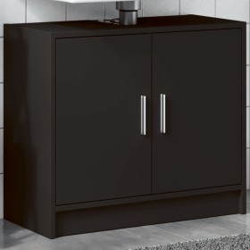 Armario para lavabo madera de ingeniería negro 63x29x55 cm de , Muebles de baño - Ref: Foro24-848095, Precio: 64,46 €, Descue...