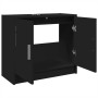Armario para lavabo madera de ingeniería negro 63x29x55 cm de , Muebles de baño - Ref: Foro24-848095, Precio: 64,46 €, Descue...