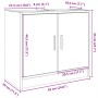 Armario para lavabo madera de ingeniería negro 63x29x55 cm de , Muebles de baño - Ref: Foro24-848095, Precio: 64,46 €, Descue...