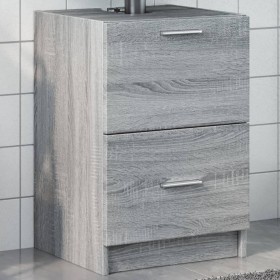 Armario de lavabo madera de ingeniería gris Sonoma 40x37x59 cm de , Muebles de baño - Ref: Foro24-848106, Precio: 74,32 €, De...