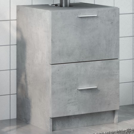 Armario de lavabo madera ingeniería gris hormigón 40x37x59 cm de , Muebles de baño - Ref: Foro24-848104, Precio: 70,29 €, Des...
