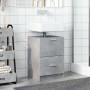 Armario de lavabo madera ingeniería gris hormigón 40x37x59 cm de , Muebles de baño - Ref: Foro24-848104, Precio: 70,29 €, Des...