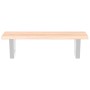 Estante de lavabo de pared de acero y madera maciza de roble de , Tocadores de baño - Ref: Foro24-3302542, Precio: 59,67 €, D...