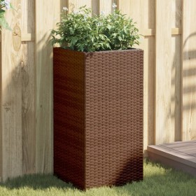 Jardineras 2 unidades ratán sintético marrón 40x40x80 cm de , Maceteros y jardineras - Ref: Foro24-3210520, Precio: 156,51 €,...