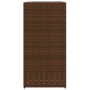 Jardineras 2 unidades ratán sintético marrón 40x40x80 cm de , Maceteros y jardineras - Ref: Foro24-3210520, Precio: 156,51 €,...