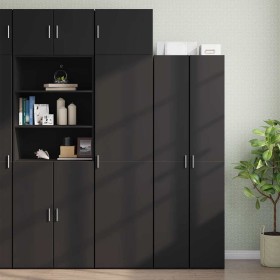 Armario estrecho madera de ingeniería negro 50x42,5x225 cm de , Aparadores - Ref: Foro24-3281302, Precio: 215,92 €, Descuento: %