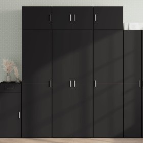 Armario de madera de ingeniería negro 70x42,5x225 cm de , Aparadores - Ref: Foro24-3281323, Precio: 250,12 €, Descuento: %