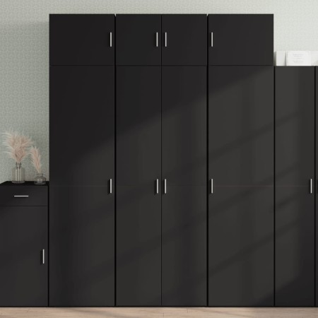 Armario de madera de ingeniería negro 70x42,5x225 cm de , Aparadores - Ref: Foro24-3281323, Precio: 250,12 €, Descuento: %