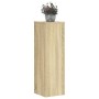 Soportes de plantas 2 uds madera roble Sonoma 25x25x80 cm de , Soportes para macetas - Ref: Foro24-852944, Precio: 61,36 €, D...