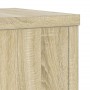 Soportes de plantas 2 uds madera roble Sonoma 25x25x80 cm de , Soportes para macetas - Ref: Foro24-852944, Precio: 61,36 €, D...