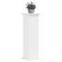 Soportes para plantas madera de ingeniería blanco 33x33x100 cm de , Soportes para macetas - Ref: Foro24-852978, Precio: 69,13...