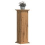 Soportes de planta madera ingeniería roble artisian 33x33x100cm de , Soportes para macetas - Ref: Foro24-852986, Precio: 48,6...