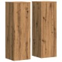 Soportes para plantas 2 uds madera roble artisian 33x33x100 cm de , Soportes para macetas - Ref: Foro24-3307890, Precio: 108,...