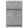Mesita de noche con luces LED madera ingeniería gris hormigón de , Mesitas de noche - Ref: Foro24-852015, Precio: 80,67 €, De...