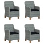 Juego de comedor para jardín de 5 piezas gris claro de vidaXL, Conjuntos de jardín - Ref: Foro24-3068790, Precio: 597,40 €, D...