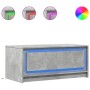Mesa de centro con luces LED madera de ingeniería gris hormigón de , Mesas de centro - Ref: Foro24-851987, Precio: 105,89 €, ...