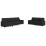 Juego de sofás con cojines 2 piezas tela negro de , Sofás - Ref: Foro24-3278339, Precio: 527,63 €, Descuento: %