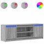 Mueble de TV LED madera ingeniería gris Sonoma 139,5x34x50 cm de , Muebles TV - Ref: Foro24-852199, Precio: 106,00 €, Descuen...