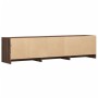 Mueble de TV LED madera ingeniería marrón roble 165x34x40 cm de , Muebles TV - Ref: Foro24-852256, Precio: 105,85 €, Descuent...