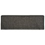 Alfombra autoadhesiva escalera sisal 15 uds antracita 65x21x4cm de vidaXL, Alfombrillas para escalones - Ref: Foro24-326885, ...