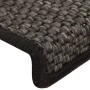 Alfombra autoadhesiva escalera sisal 15 uds antracita 65x21x4cm de vidaXL, Alfombrillas para escalones - Ref: Foro24-326885, ...