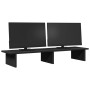 Soporte para monitor madera maciza de pino negro 100x27x15 cm de , Bases y elevadores para ordenadores - Ref: Foro24-854707, ...