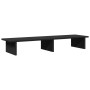 Soporte para monitor madera maciza de pino negro 100x27x15 cm de , Bases y elevadores para ordenadores - Ref: Foro24-854707, ...