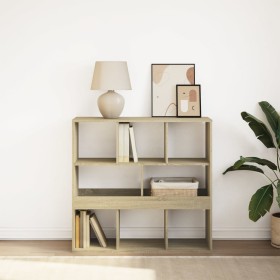 Estantería divisor de espacios roble Sonoma 100x33x94,5 cm de , Librerías y estanterías - Ref: Foro24-854474, Precio: 82,39 €...