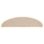 Alfombras de peldaño escalera 15 uds blanco y marrón 56x17x3 cm de vidaXL, Alfombrillas para escalones - Ref: Foro24-149852, ...