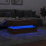 Mesa de centro con luces LED roble artisian 90x50x40 cm de , Mesas de centro - Ref: Foro24-857719, Precio: 116,67 €, Descuent...