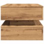 Mesa de centro con luces LED roble artisian 90x50x40 cm de , Mesas de centro - Ref: Foro24-857719, Precio: 116,67 €, Descuent...
