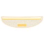 Alfombras de peldaño escalera 15 uds blanco y marrón 56x17x3 cm de vidaXL, Alfombrillas para escalones - Ref: Foro24-149852, ...