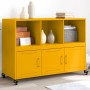 Aparador de acero amarillo mostaza 100,5x39x72 cm de , Aparadores - Ref: Foro24-846737, Precio: 128,90 €, Descuento: %