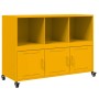 Aparador de acero amarillo mostaza 100,5x39x72 cm de , Aparadores - Ref: Foro24-846737, Precio: 128,90 €, Descuento: %