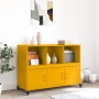 Aparador de acero amarillo mostaza 100,5x39x72 cm de , Aparadores - Ref: Foro24-846737, Precio: 128,90 €, Descuento: %