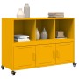 Aparador de acero amarillo mostaza 100,5x39x72 cm de , Aparadores - Ref: Foro24-846737, Precio: 128,90 €, Descuento: %