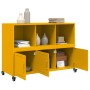 Aparador de acero amarillo mostaza 100,5x39x72 cm de , Aparadores - Ref: Foro24-846737, Precio: 128,90 €, Descuento: %