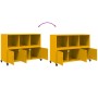 Aparador de acero amarillo mostaza 100,5x39x72 cm de , Aparadores - Ref: Foro24-846737, Precio: 128,90 €, Descuento: %