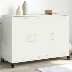 Aparador de acero blanco 100,5x39x72 cm de , Aparadores - Ref: Foro24-846685, Precio: 155,88 €, Descuento: %